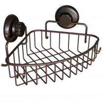 Suction Cup Corner Shower Caddy (1 tier) HA-73131BR (BRONZE)